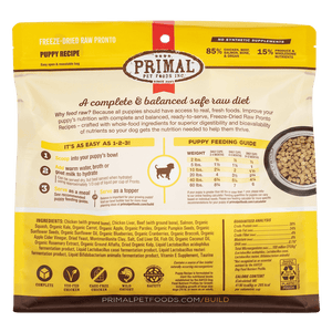 Primal Pronto Raw Freeze-Dried Puppy Recipe Dog Food - Paw Naturals