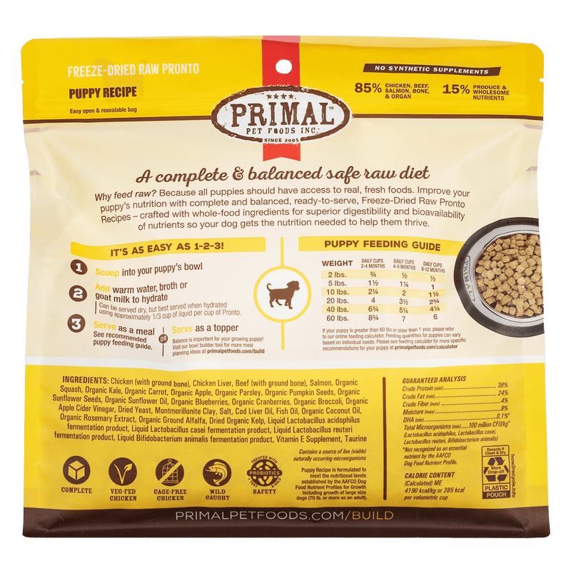 Primal raw freeze sales dried dog food