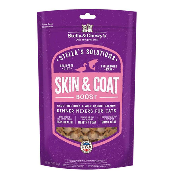 Stella & Chewy's Cat Solutions Skin & Coat Boost Raw Freeze-Dried Cat Food