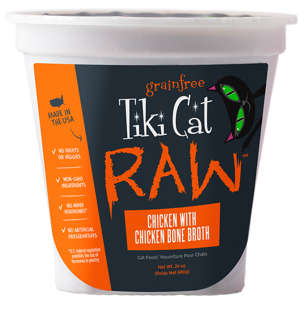 Tiki Pet Raw Frozen Cat Food Raw Chicken 24oz - Paw Naturals