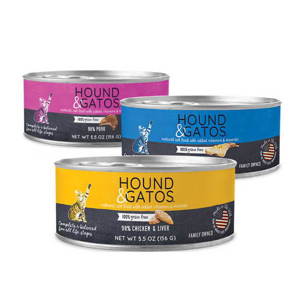 Hound & Gatos Canned Cat Food 5.5oz - Paw Naturals