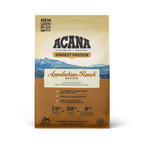 Acana Regionals Appalachian Ranch Dry Dog Food 4.5lb - Paw Naturals