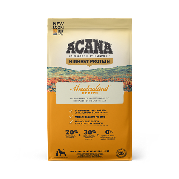 Acana Regionals Meadowland Dry Dog Food 25lb - Paw Naturals