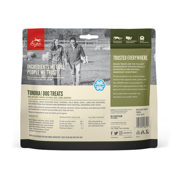 Orijen Freeze-Dried Tundra Dog Treat - Paw Naturals