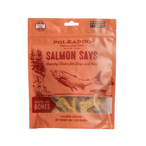 PolkaDog Bakery Bones Salmon Says Treats 8oz