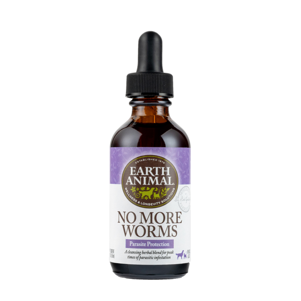 Earth Animal Organic Herbal Remedy No More Worms 2oz - Paw Naturals