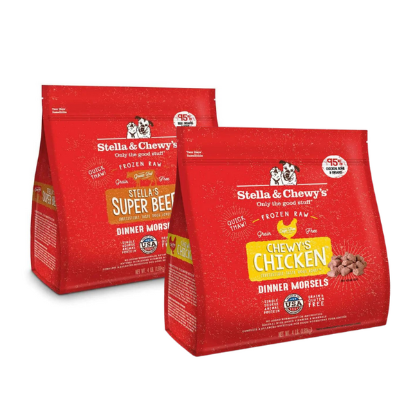 Stella & Chewy's Morsels Raw Frozen Dog Food 4LB - Paw Naturals