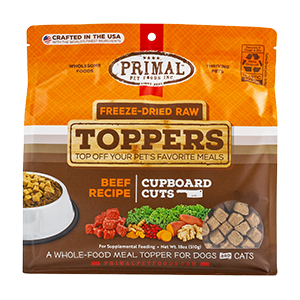 Primal Freeze-Dried Cupboard Cuts Toppers Beef 3.5oz - Paw Naturals