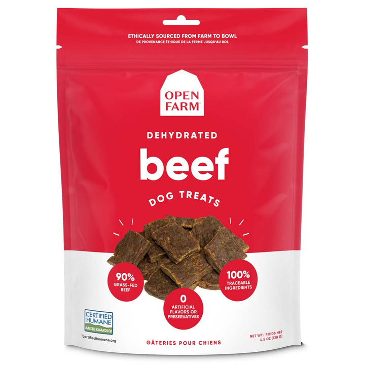 Open Farm Dehydrated Beef Treats 4.5oz - Paw Naturals