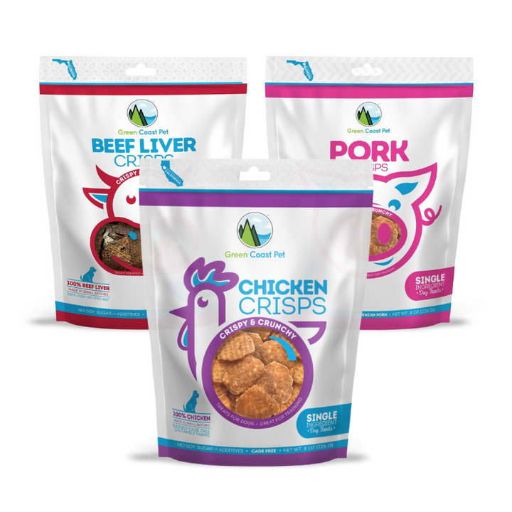 Green Coast Pet Crisps Dog Treats 4oz - Paw Naturals