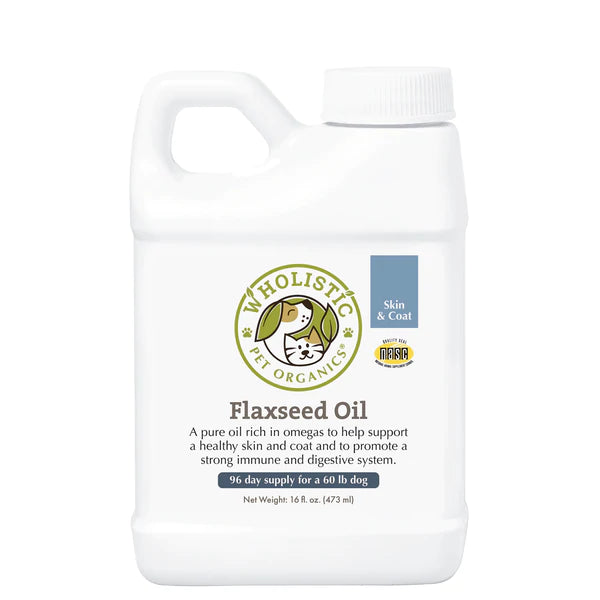 Wholistic Pet Organics Flax Seed Oil 16oz