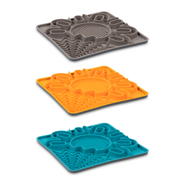 Messy Mutts Framed "Spill Resistant" Silicone Multi Surface Lick Mat 9.5"x9.5" - Paw Naturals