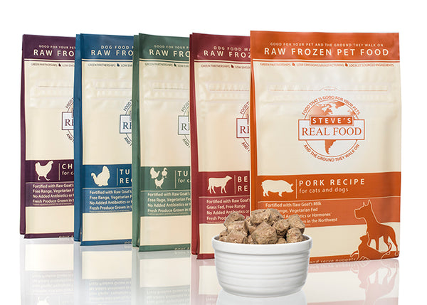 Steve's Real Food Raw Frozen Pet Food for Dogs & Cats