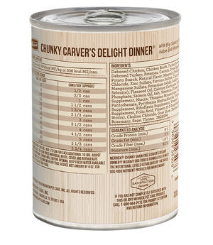 Merrick Chunky Grain Free Carver's Delight Dinner in Gravy 12.7oz Canned Dog Food - Paw Naturals