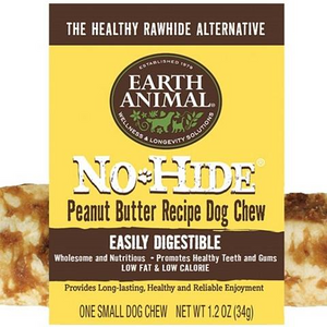 Earth Animal No Hide Peanut Butter Recipe Chew Treat 4" - Paw Naturals