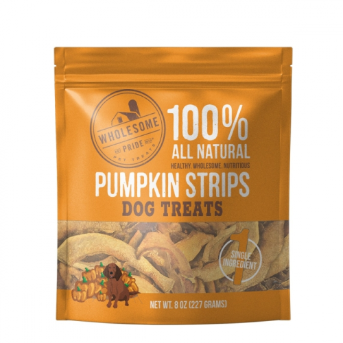 Wholesome Pride Pumpkin Strips Dog Treat