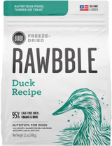 Bixbi Rawbble Raw Freeze-Dried Duck Dog Food