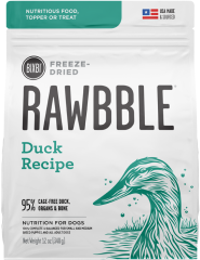 Bixbi Rawbble Raw Freeze-Dried Dog Food Duck