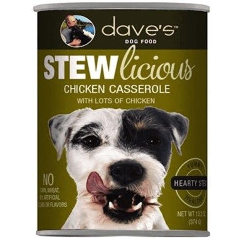 Dave's Pet Food Stew Chicken Casserrole 13.2oz Canned Dog Food