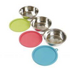Messy Mutts Stainless Steel Bowl & Lid Set 6 Pc 1.5 cup - Paw Naturals