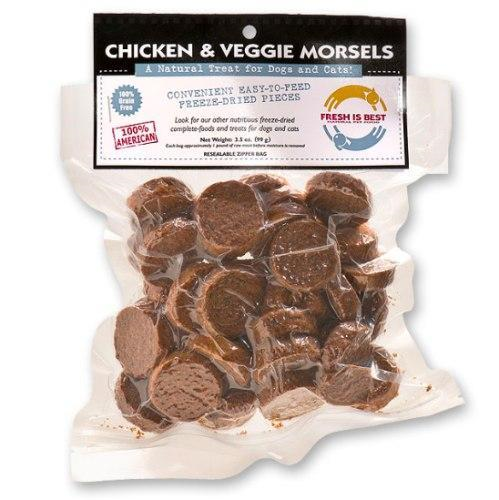 Fresh Is Best Freeze-Dried Chicken & Veggie Patties 4oz