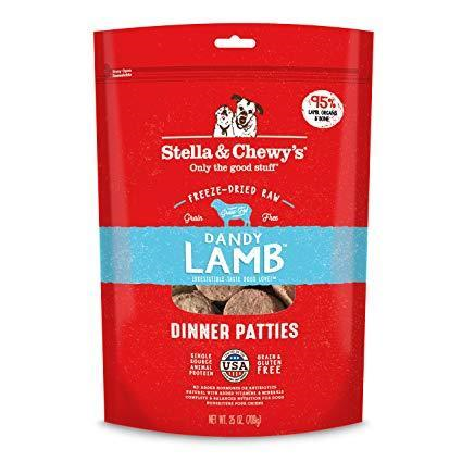 Stella & Chewy's Dandy Lamb Dinner Patties Raw Freeze-Dried Dog Food - Paw Naturals