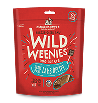Stella & Chewy's Wild Weenies Lamb 3.25oz Freeze-Dried Raw Dog Treats
