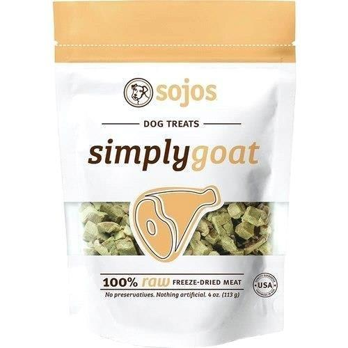 Sojos Simply Meat Goat 4oz Freeze-Dried Dog Treats