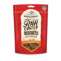 Stella & Chewy's Raw-Coated Baked Dog Biscuit 9oz Beef - Paw Naturals