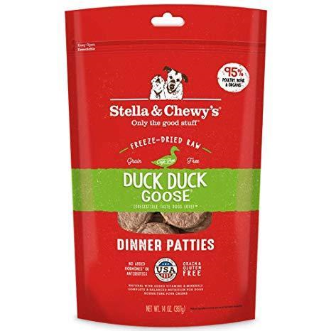 Stella & Chewy's Duck Duck Goose Dinner Patties Raw Freeze-Dried Dog Food - Paw Naturals