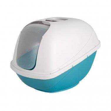 PetMate Hooded Litter Pan Blue & White - Large