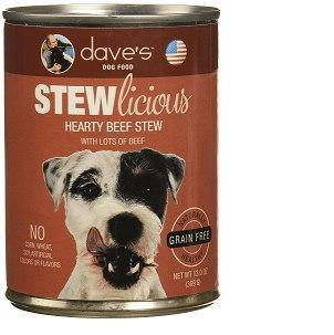 Dave's Pet Food Stew Grain Free Hearty Beef 13oz Canned Dog Food