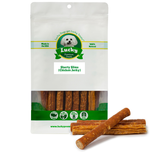 Lucky Premium Treats Shorty Slims Chicken Jerky Treats