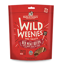 Stella & Chewy's Wild Weenies Red Meat 3.25oz Freeze-Dried Raw Dog Treats