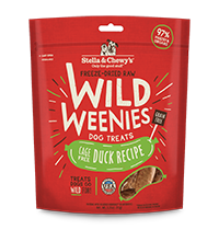 Stella & Chewy's Wild Weenies Duck 3.25oz Freeze-Dried Raw Dog Treats