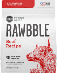 Bixbi Rawbble Raw Freeze-Dried Dog Food Beef