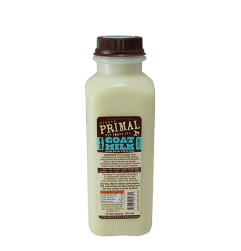 Primal Raw Goat Milk for Cat & Dog 16oz - Paw Naturals