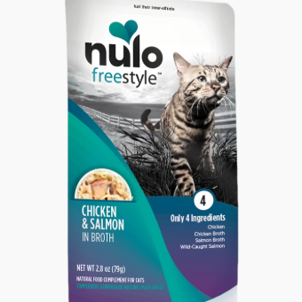 Nulo Freestyle Grain-Free Natural Food Compliment Cat Treat 2.8oz Chicken Salmon - Paw Naturals