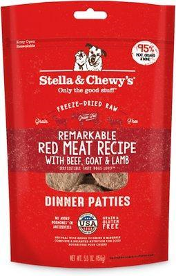 Stella & Chewy's Red Meat Dinner Patties Raw Freeze-Dried Dog Food 14oz - Paw Naturals