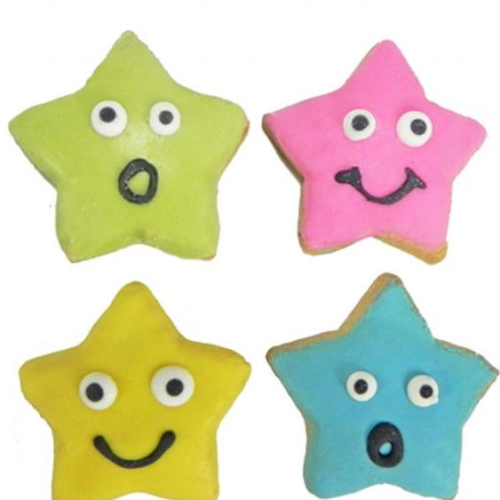 Pawsitively Gourmet Shortbread Emoji Star Bakery Treat - Paw Naturals