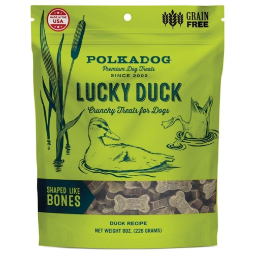 Polka Dog Bakery Dog Lucky Duck Bones 8oz - Paw Naturals