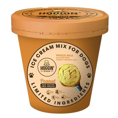 Hoggin Dogs Peanut Butter Ice Cream Mix Dog Treat 8oz - Paw Naturals