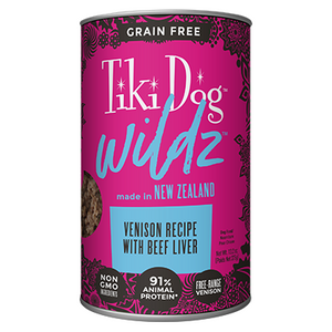 Tiki Pet Wildz 91% Canned Dog Food Venison - Paw Naturals