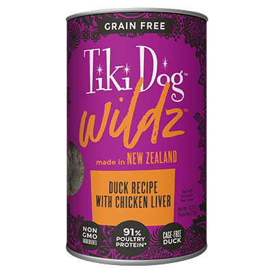 Tiki Pet Wildz 91% Canned Dog Food Duck - Paw Naturals