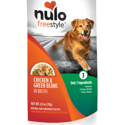 Nulo Freestyle Grain-Free Natural Food Compliment Dog Treat 2.8oz Chicken Green Bean - Paw Naturals