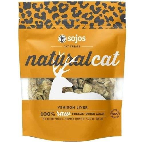 Sojos Natural Venison Liver 1.25oz Freeze-Dried Cat Treats