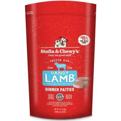 Stella & Chewy's Dandy Lamb Dinner Patties Raw Frozen Dog Food 6lb - Paw Naturals