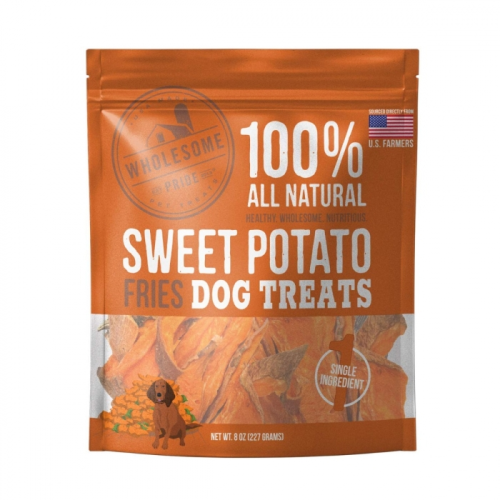 Wholesome Pride Sweet Potato Fries Dog Treat - Paw Naturals