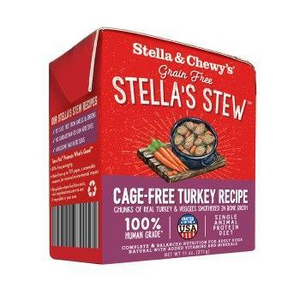 Stella & Chewy's Stews Cagefree Turkey 11oz Canned Dog Food - Paw Naturals