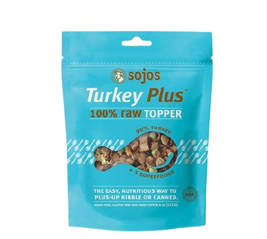 Sojos Turkey Plus Topper 4oz Freeze-Dried Dog Food